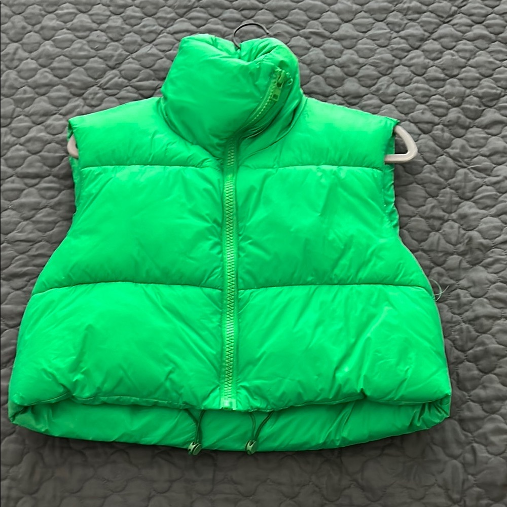 Vibrant Green Puffer Vest